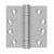 Deltana SS44BU 4 x 4 Square Hinge