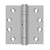 Deltana SS44NBU 4 x 4 Square Hinge