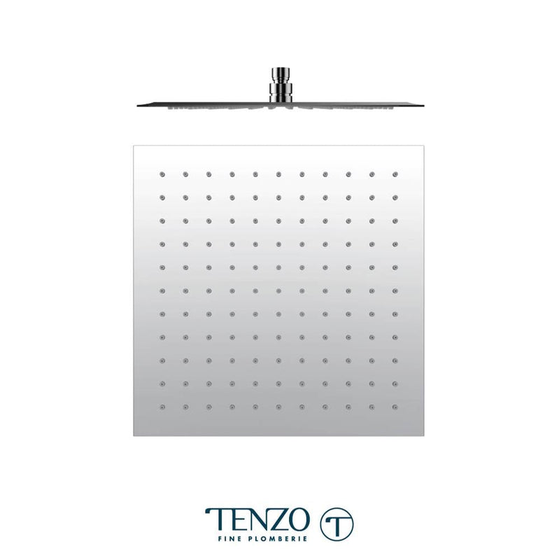 Tenzo SSTS-10-S-CR Shower Head Square 25X25CM Stainless Steel 2MM Chrome