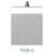 Tenzo SSTS-12-Q Shower Head Square With Round Corners 30X30CM Stainless Steel 2MM