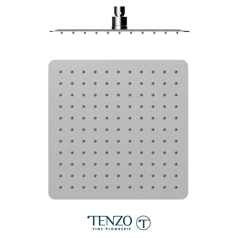 Tenzo SSTS-12-Q Shower Head Square With Round Corners 30X30CM Stainless Steel 2MM