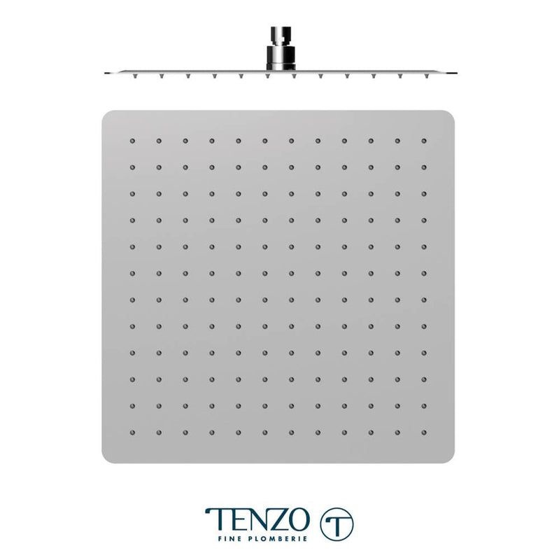 Tenzo SSTS-16-Q Shower Head Square With Round Corners 40X40CM Stainless Steel 2MM