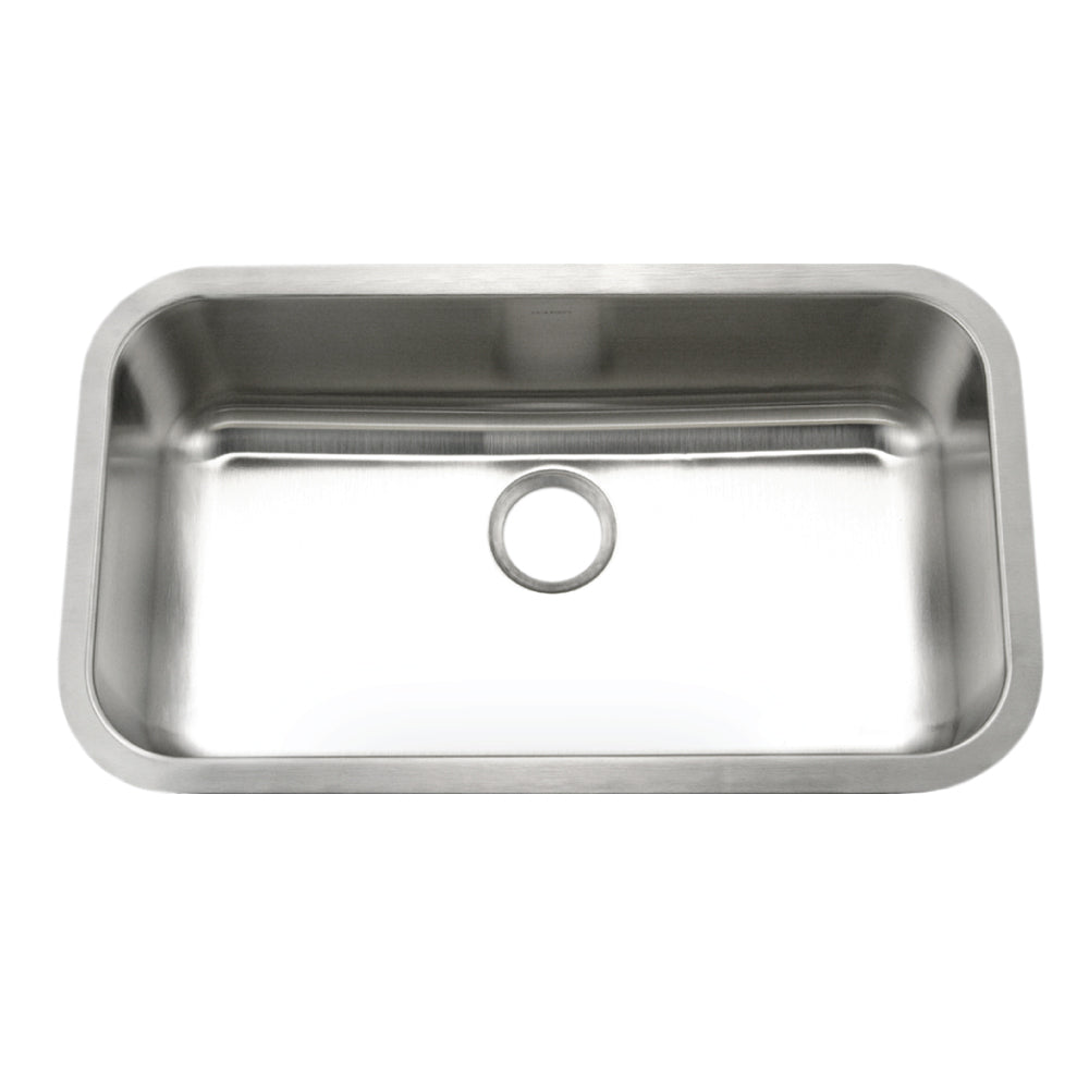 Houzer STL-3600-5 Eston 32 Inch Stainless Steel Undermount Single Bowl Kitchen Sink
