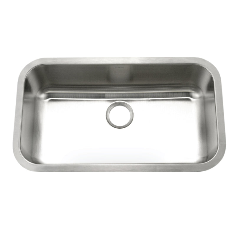 Houzer STL-3600-5 Eston 32 Inch Stainless Steel Undermount Single Bowl Kitchen Sink