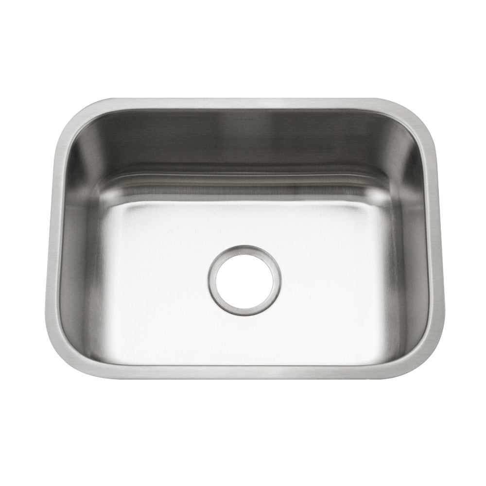 Houzer STS-1300-5 Eston 23 Inch Stainless Steel Undermount Single Bowl Kitchen Sink