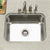 Houzer STS-1300-5 Eston 23 Inch Stainless Steel Undermount Single Bowl Kitchen Sink