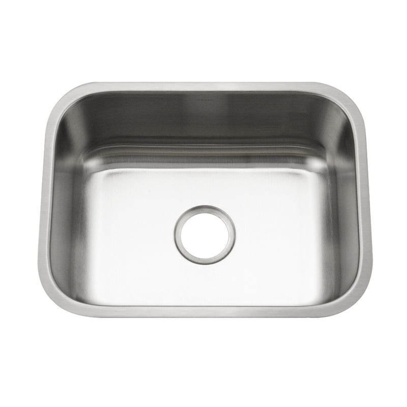 Houzer STS-1300-5 Eston 23 Inch Stainless Steel Undermount Single Bowl Kitchen Sink