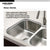 Houzer STS-1300-C Eston 23 Inch Stainless Steel Undermount Single Bowl Kitchen Sink