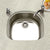 Houzer STS-1400-5 Eston 24 Inch Stainless Steel Undermount Single D Bowl Kitchen Sink