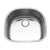 Houzer STS-1400-5 Eston 24 Inch Stainless Steel Undermount Single D Bowl Kitchen Sink