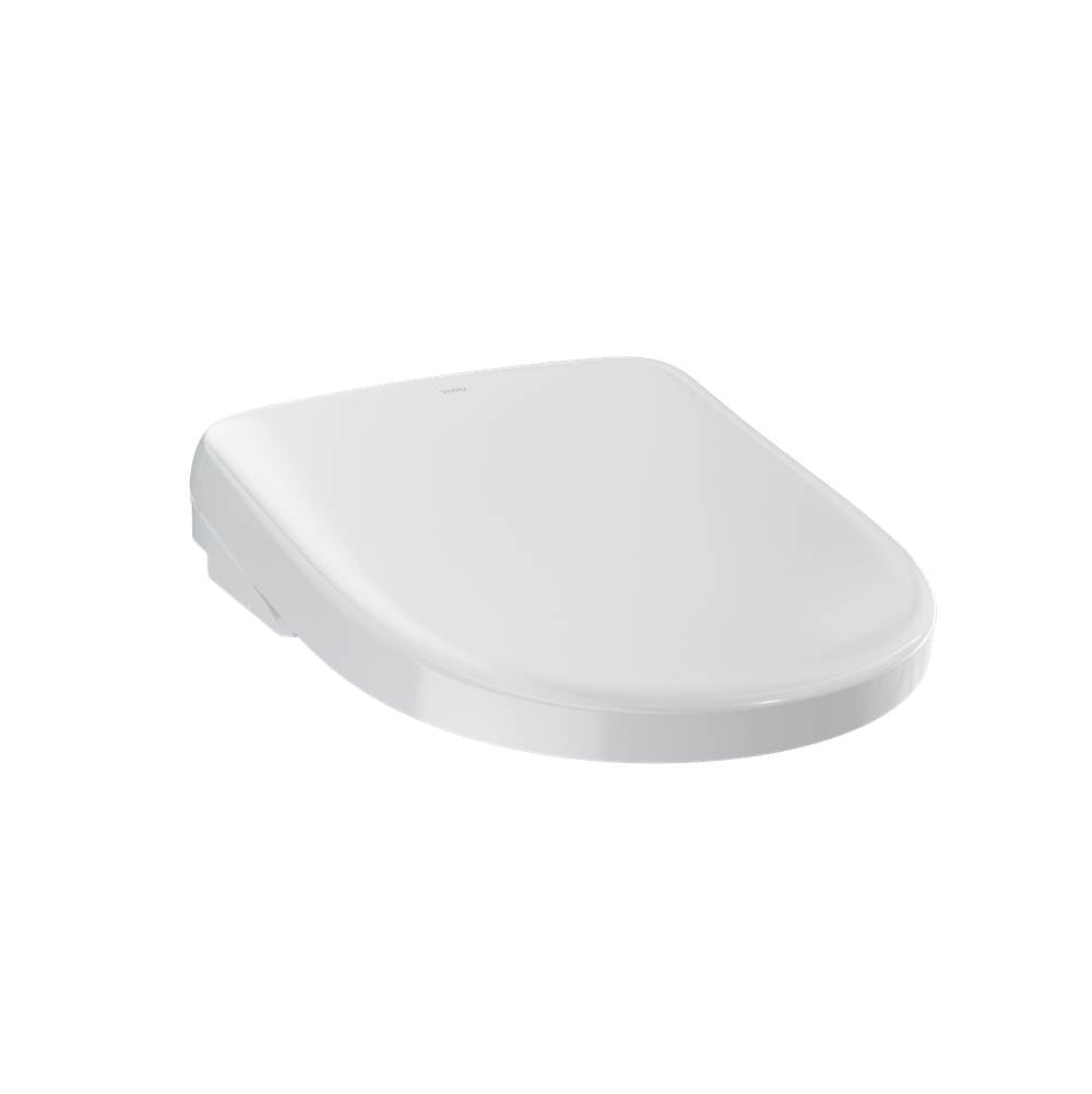 Toto SW4725#01 Washlet S7 Electronic Bidet Toilet Seat With Ewater+ Bowl and Wand Cleaning and Contemporary Lid, Round