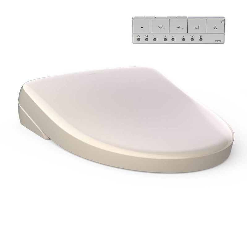 Toto SW4726#12 Washlet S7 Electronic Bidet Toilet Seat With Ewater+ Bowl and Wand Cleaning, Contemporary Lid, Elongated