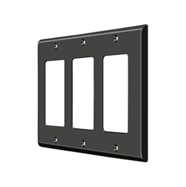 Deltana SWP4740 Switch Plate, Triple Rocker