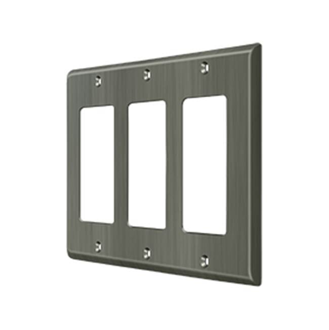 Deltana SWP4740 Switch Plate, Triple Rocker