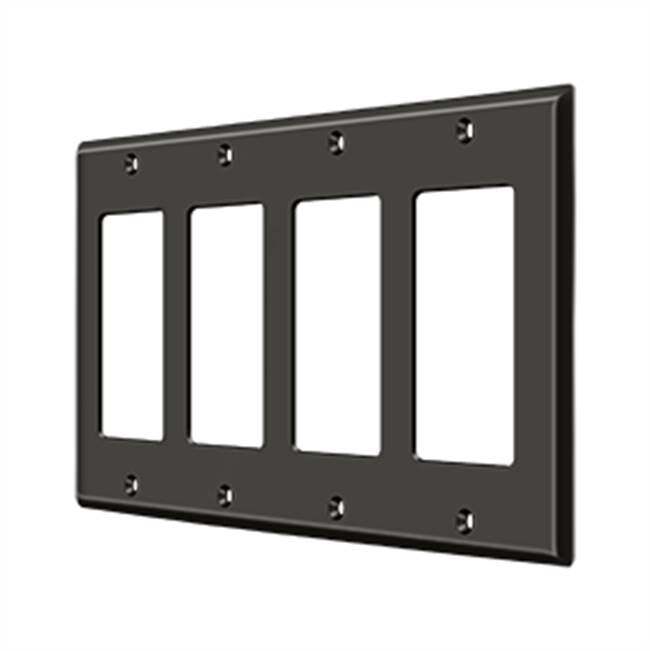Deltana SWP4744 Switch Plate, Quadruple Rocker