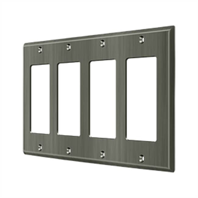 Deltana SWP4744 Switch Plate, Quadruple Rocker