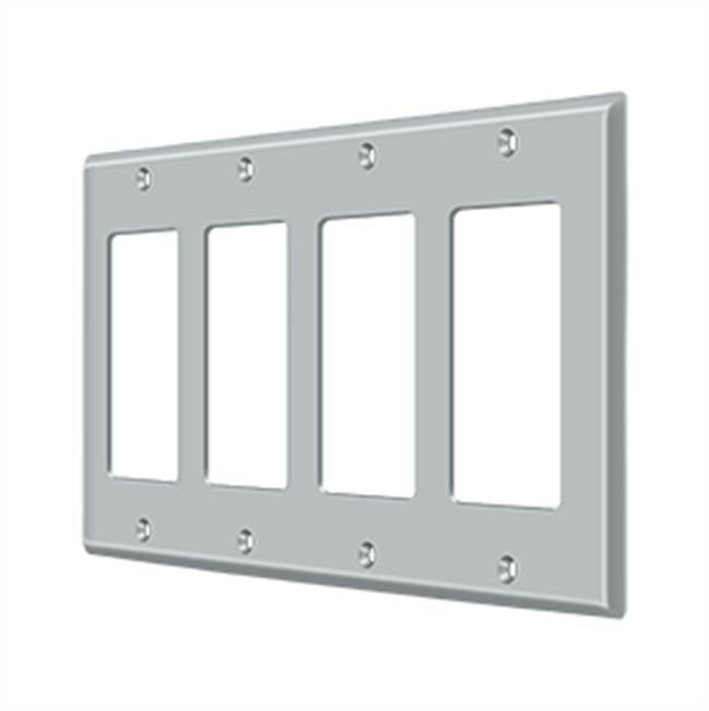 Deltana SWP4744 Switch Plate, Quadruple Rocker