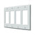 Deltana SWP4744 Switch Plate, Quadruple Rocker