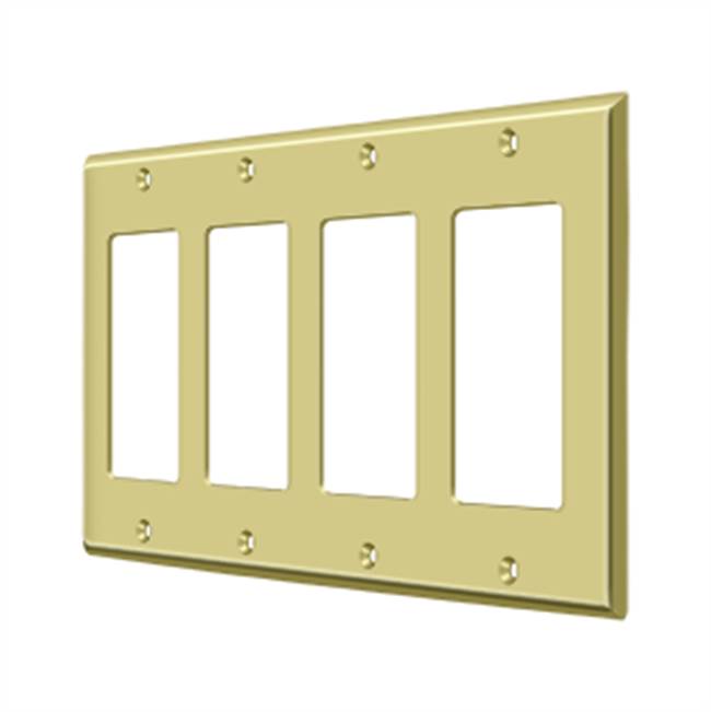 Deltana SWP4744 Switch Plate, Quadruple Rocker