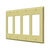 Deltana SWP4744 Switch Plate, Quadruple Rocker