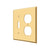 Deltana SWP4762 Switch Plate, Single Switch/Double Outlet - Parent