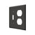 Deltana SWP4762 Switch Plate, Single Switch/Double Outlet