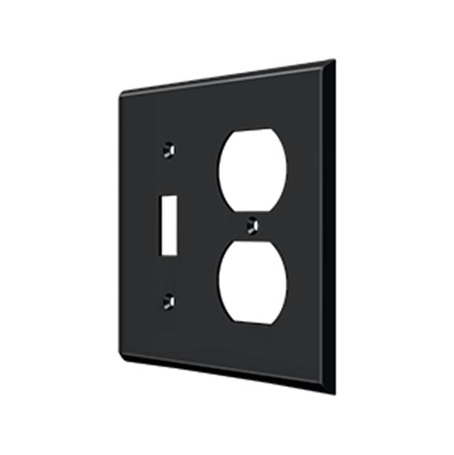 Deltana SWP4762 Switch Plate, Single Switch/Double Outlet