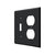 Deltana SWP4762 Switch Plate, Single Switch/Double Outlet