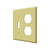 Deltana SWP4762 Switch Plate, Single Switch/Double Outlet