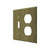 Deltana SWP4762 Switch Plate, Single Switch/Double Outlet