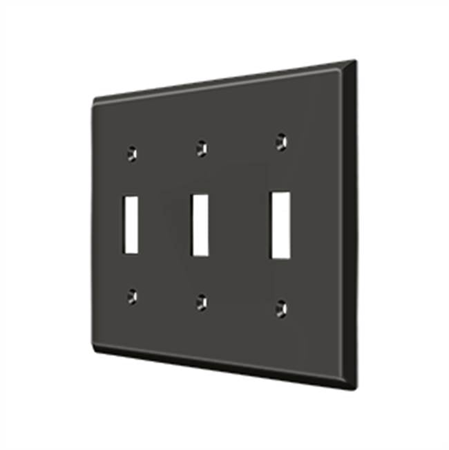 Deltana SWP4763 Switch Plate, Triple Standard