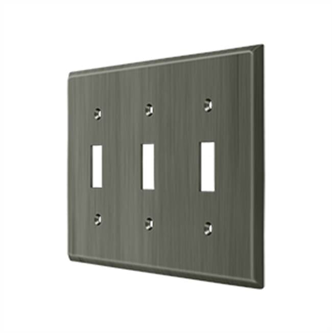 Deltana SWP4763 Switch Plate, Triple Standard