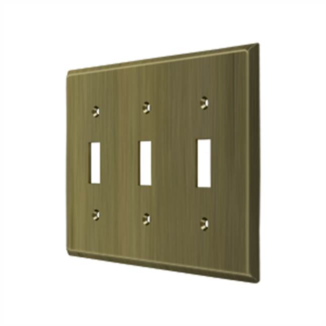 Deltana SWP4763 Switch Plate, Triple Standard