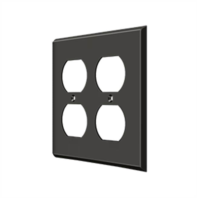 Deltana SWP4771 Switch Plate, Quadruple Outlet