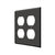 Deltana SWP4771 Switch Plate, Quadruple Outlet