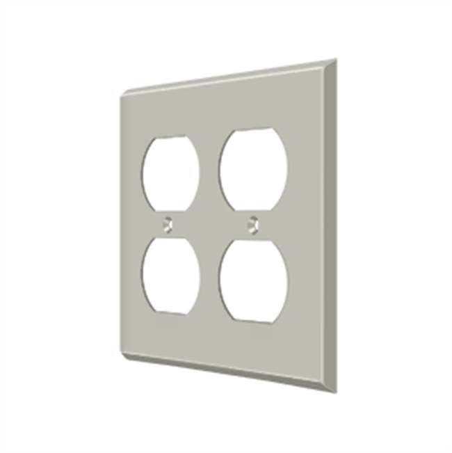 Deltana SWP4771 Switch Plate, Quadruple Outlet
