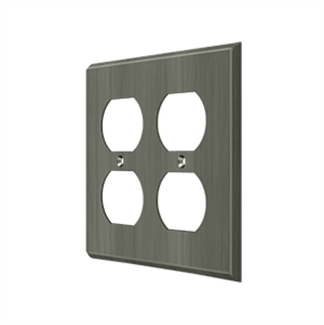 Deltana SWP4771 Switch Plate, Quadruple Outlet
