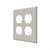 Deltana SWP4771 Switch Plate, Quadruple Outlet