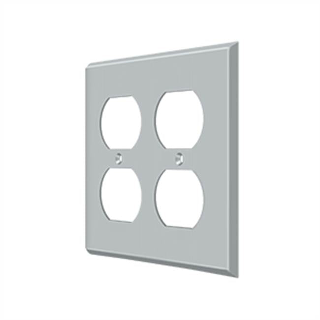 Deltana SWP4771 Switch Plate, Quadruple Outlet