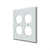 Deltana SWP4771 Switch Plate, Quadruple Outlet