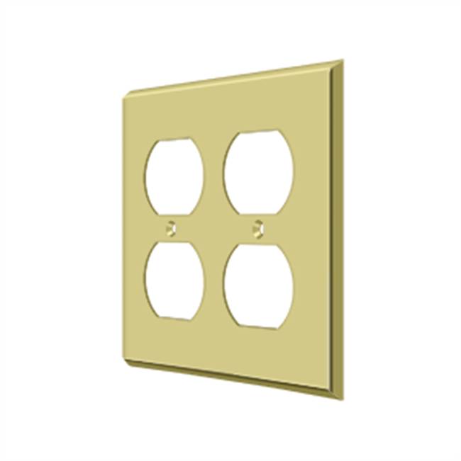 Deltana SWP4771 Switch Plate, Quadruple Outlet