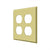 Deltana SWP4771 Switch Plate, Quadruple Outlet