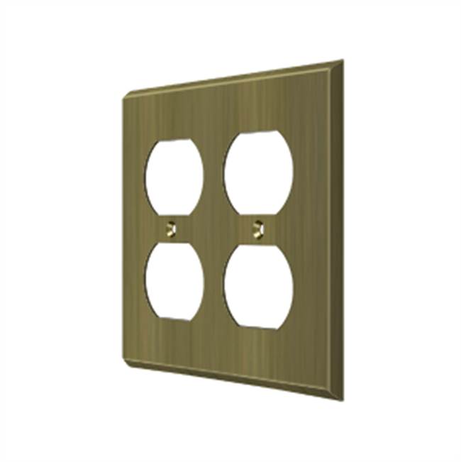 Deltana SWP4771 Switch Plate, Quadruple Outlet