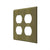 Deltana SWP4771 Switch Plate, Quadruple Outlet
