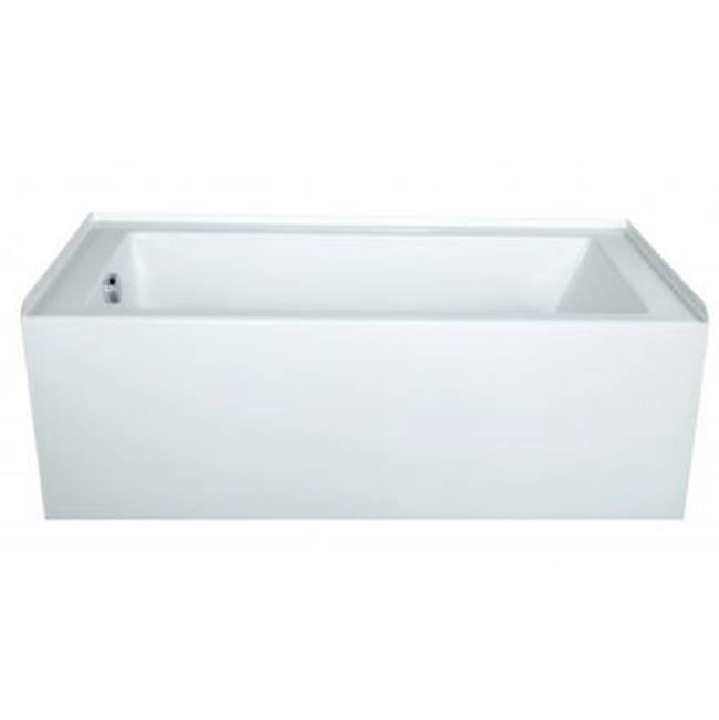 Hydro Systems SYD6032ATOS-WHI-LH Sydney 60 X 32 Acrylic Soaking Tub Shallow Depth Left Hand Tub  - White