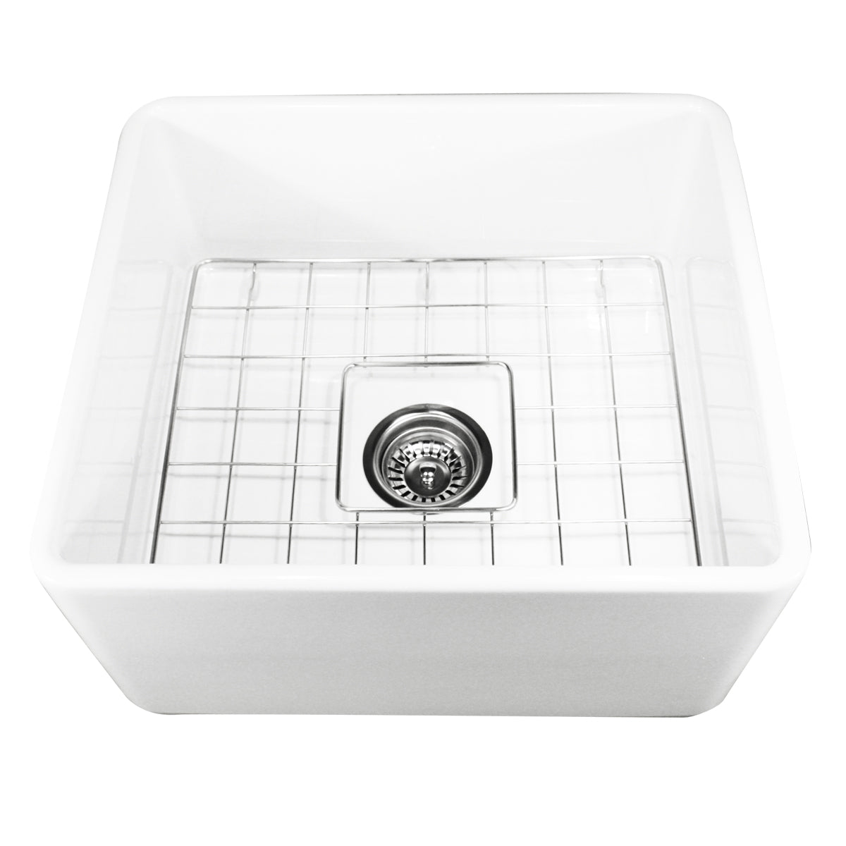 Nantucket Sinks T-FCFS20 20" Fireclay Farmhouse Kitchen Sink