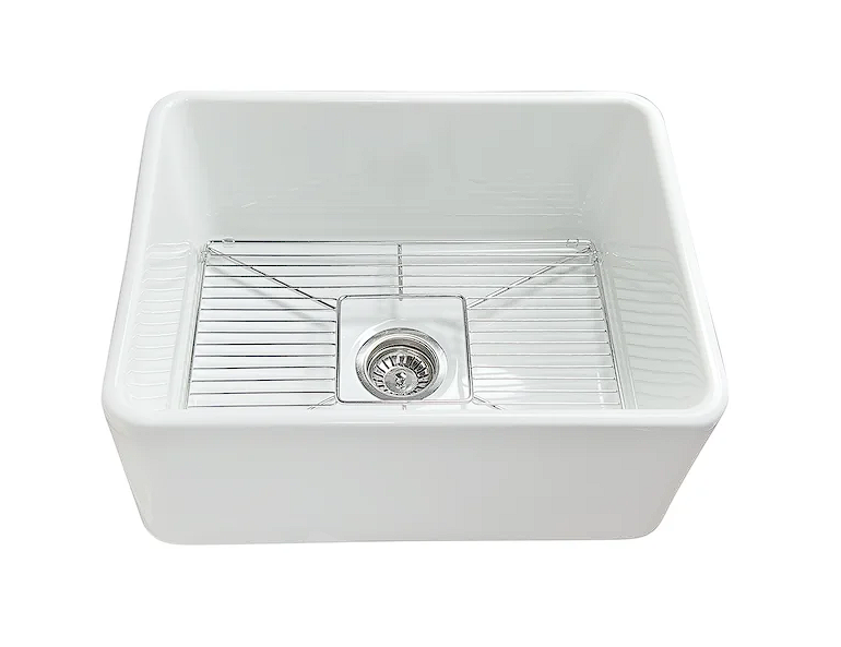 Nantucket sinks T-FCFS24 24 inch fireclay farmhouse kitchen sink