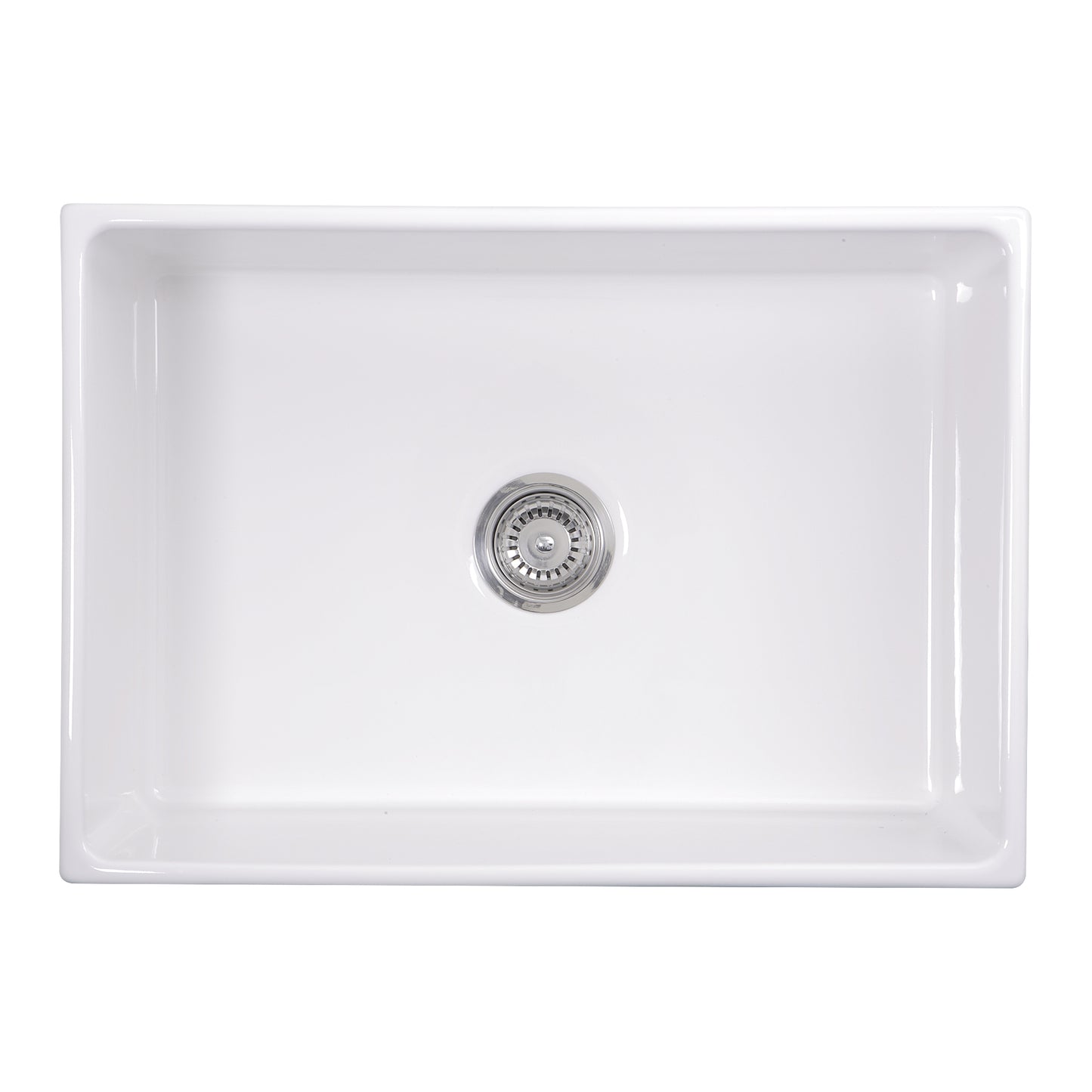 Nantucket Sinks T-FCFS27 27 Inch Farmhouse Fireclay Sink with Drain and Grid