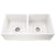 Nantucket Sinks T-FCFS36-DBL 36 Inch Double Bowl Farmhouse Sink with Drains and Grids