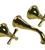 Rubinet T1GFMC Wall Mount Lav Set (Less Drain) Trim Only